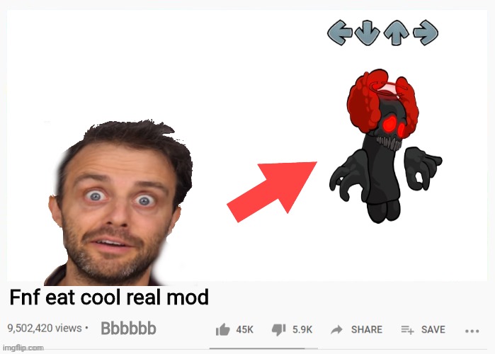 Lololol | Fnf eat cool real mod; Bbbbbb | image tagged in youtube video template | made w/ Imgflip meme maker