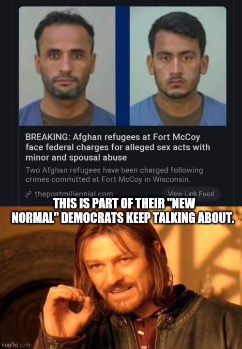Close the borders. | THIS IS PART OF THEIR "NEW NORMAL" DEMOCRATS KEEP TALKING ABOUT. | image tagged in memes,one does not simply,democrats,immigration,child abuse,sexual predator | made w/ Imgflip meme maker