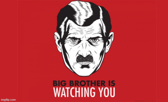 image tagged in big brother is always watching you | made w/ Imgflip meme maker