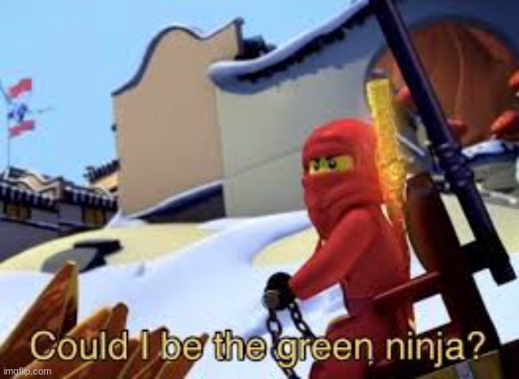Could I be the Green Ninja? | image tagged in could i be the green ninja | made w/ Imgflip meme maker