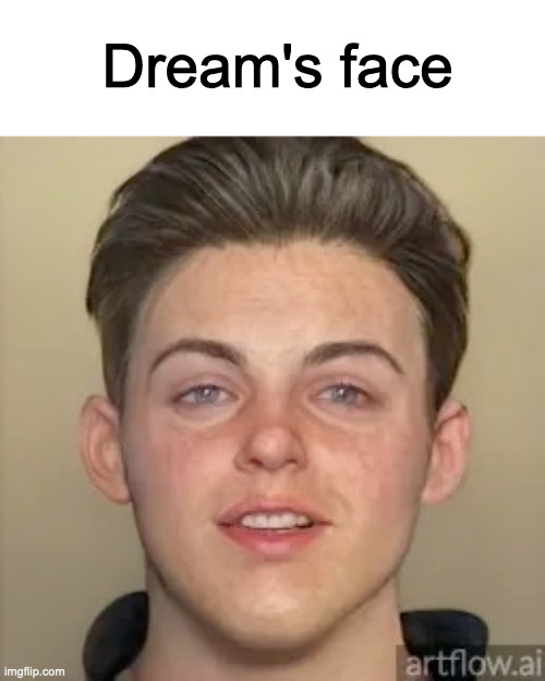 why does this somehow work as dream's face | Dream's face | image tagged in dream,dream smp,dream mcyt,mcyt,minecraft,dream face reveal | made w/ Imgflip meme maker