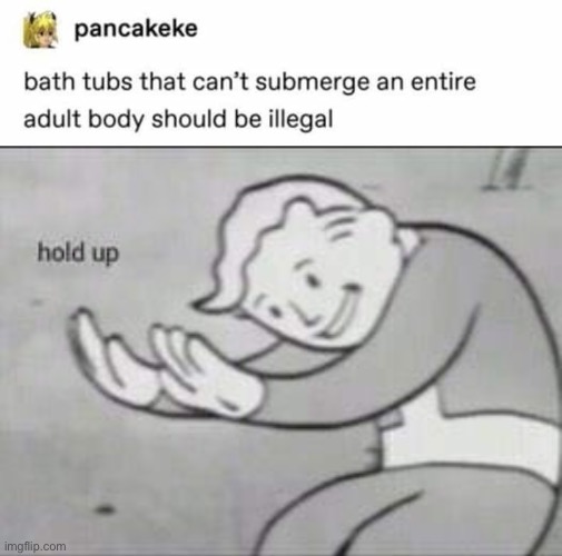 oops- | image tagged in fallout hold up,dark humor,wtf,murder,bath tub,death | made w/ Imgflip meme maker