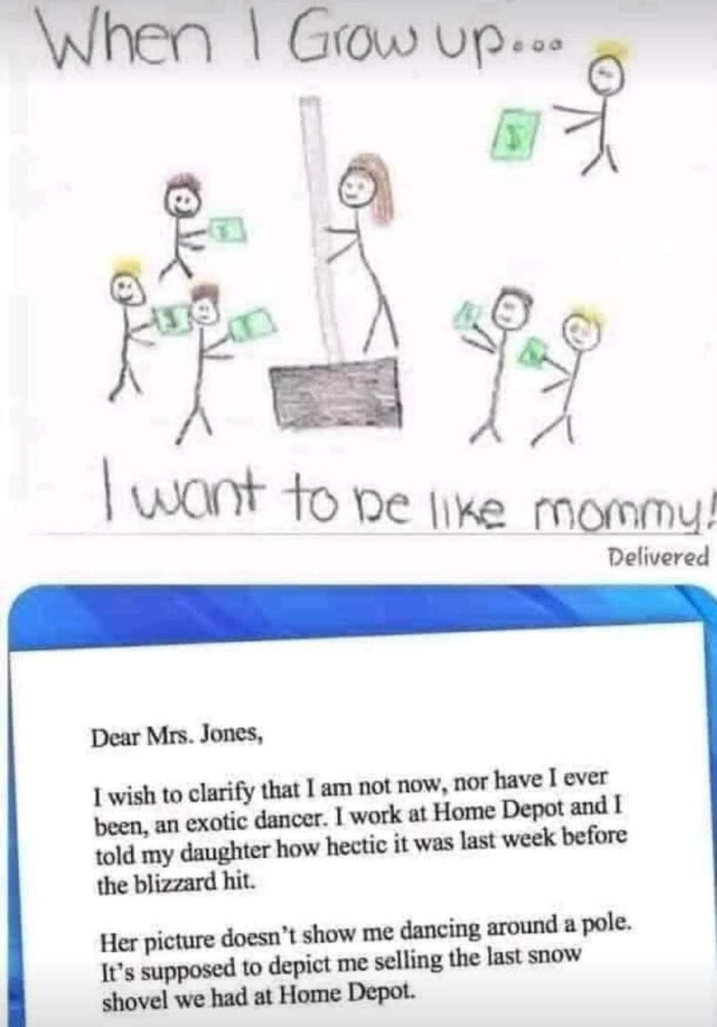 High Quality I want to be like mommy Blank Meme Template