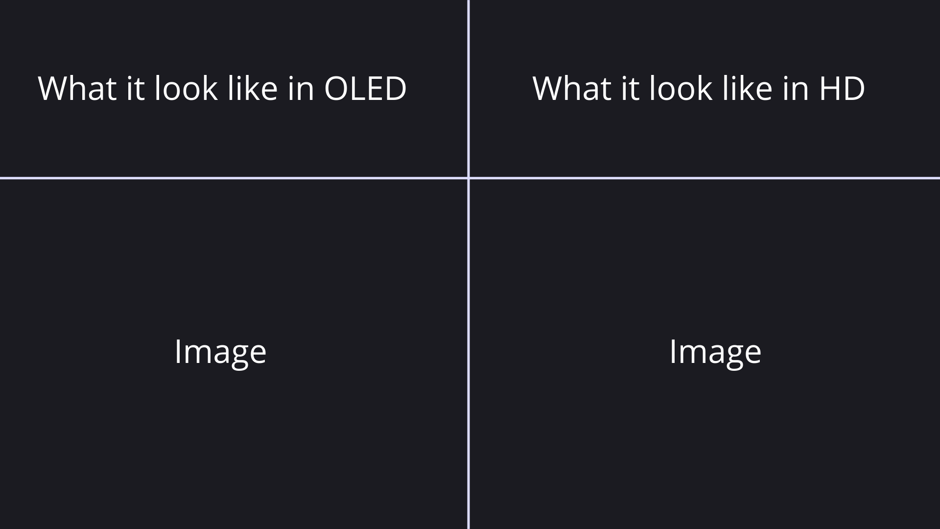 OLED Vs. HD Blank Meme Template