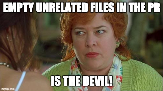 Update Unrelated Files In The PR Is The Devil!