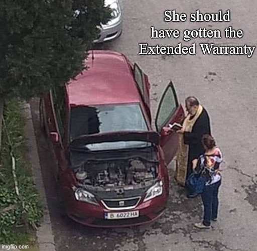 Extended Warranty | She should have gotten the Extended Warranty | image tagged in cars | made w/ Imgflip meme maker