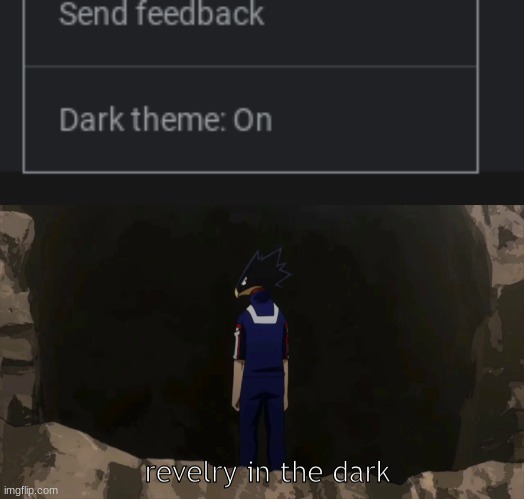 FINALLY WOOOOOOOOOOOOOOOOOOOOOOOO | image tagged in revelry in the dark | made w/ Imgflip meme maker