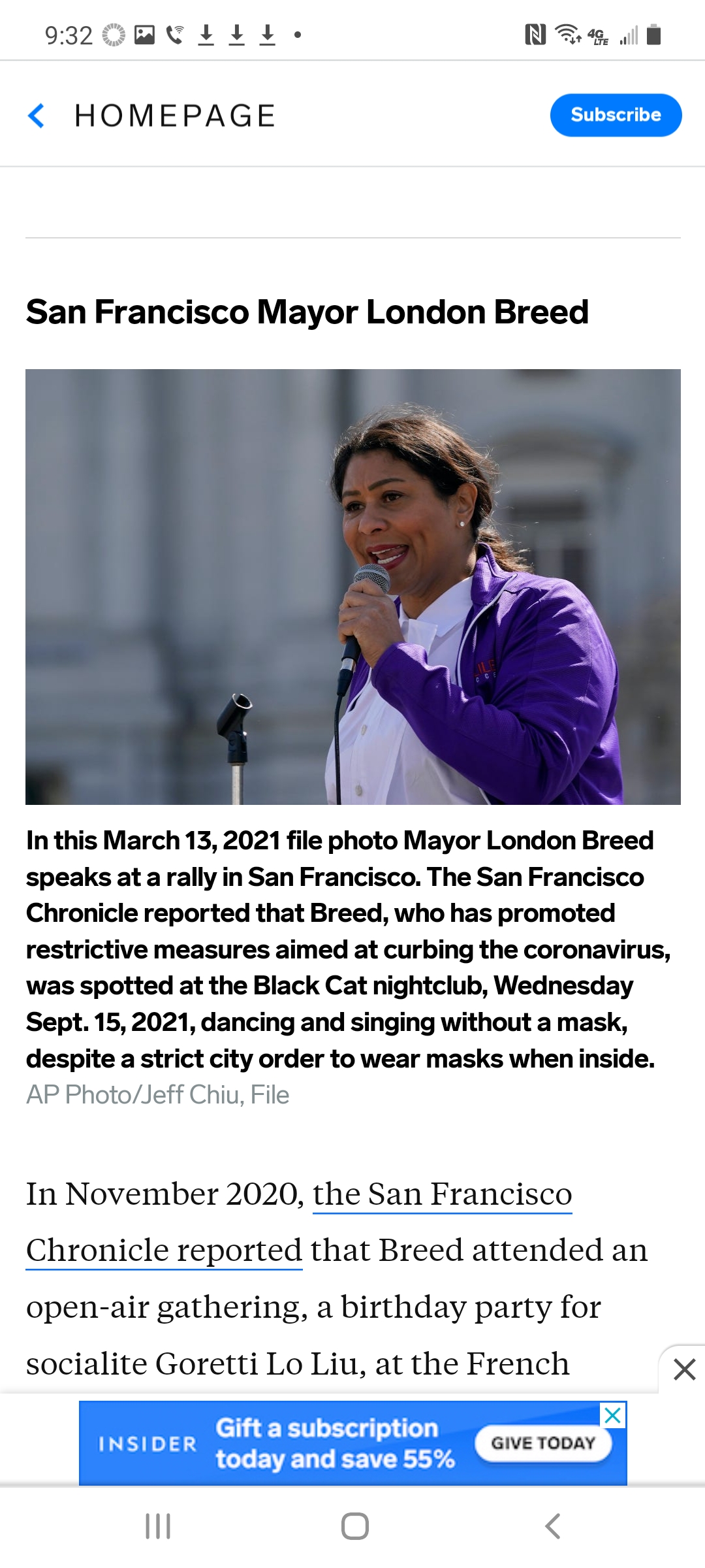 San Francisco mayor London Breed hypocrite article Blank Meme Template