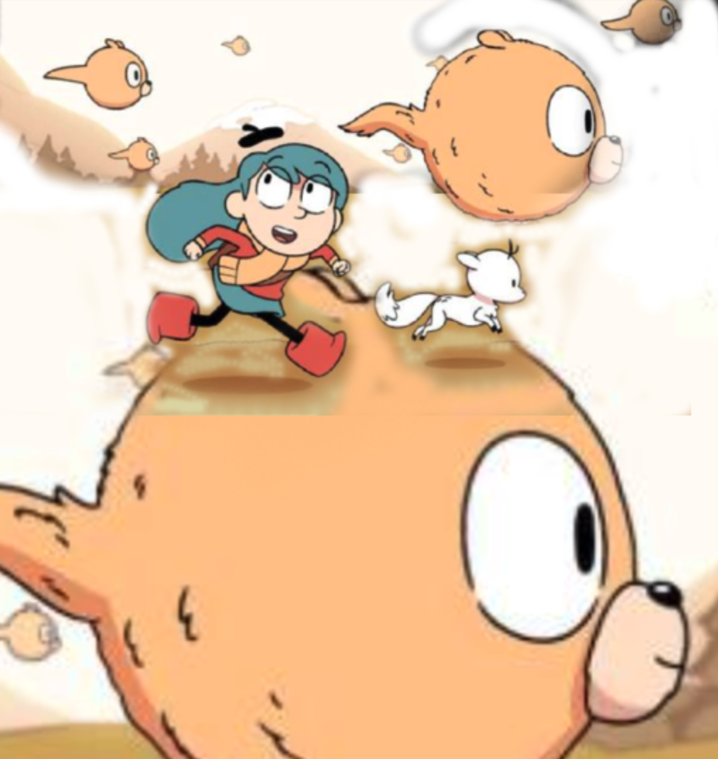 hilda running Blank Meme Template