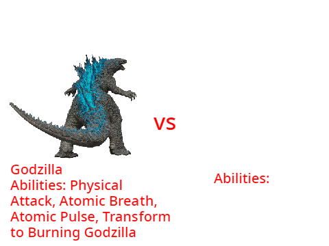 Godzilla vs. something Blank Meme Template