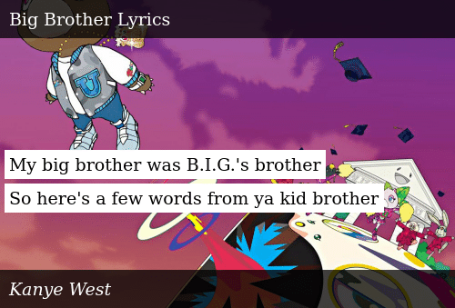 Big brother lyrics Blank Meme Template