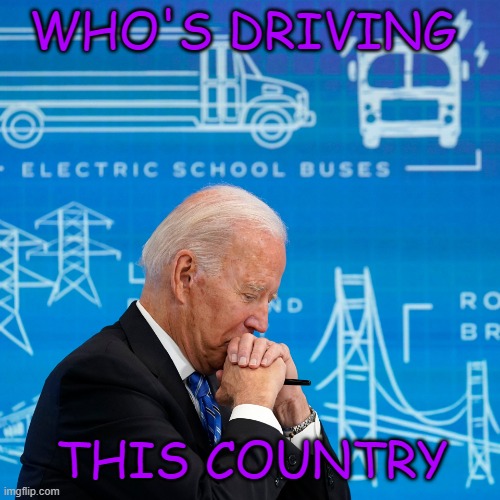  WHO'S DRIVING; THIS COUNTRY | image tagged in who's driving this country | made w/ Imgflip meme maker