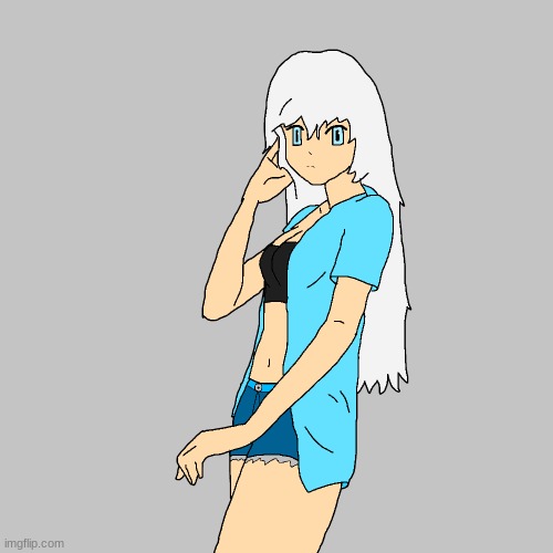 NEW OC POLAR (sorry- I banned my self from the OC stream so I guess I post my OC's to MSMG- or I could make an alternate OC stre | image tagged in polar | made w/ Imgflip meme maker