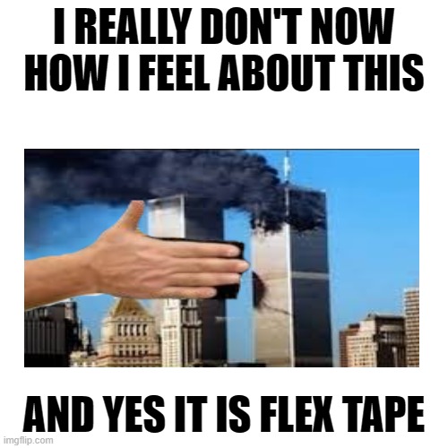 i don't now type something i gess | I REALLY DON'T NOW HOW I FEEL ABOUT THIS; AND YES IT IS FLEX TAPE | image tagged in memes | made w/ Imgflip meme maker