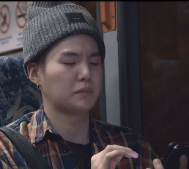 yoongi on the phone Blank Meme Template