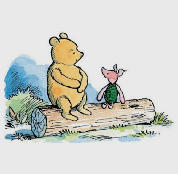 High Quality Pooh & Piglet tall Blank Meme Template