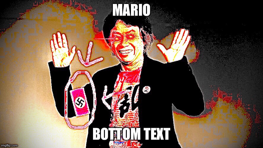 M-A-R-I-O | image tagged in super mario,swastika | made w/ Imgflip meme maker