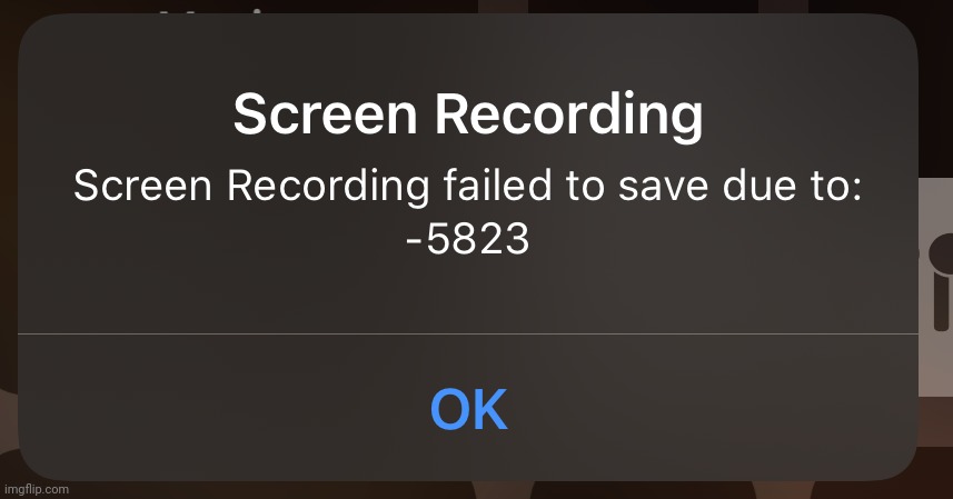 Screen Recording failed to save due to what? | image tagged in screen recording fail | made w/ Imgflip meme maker