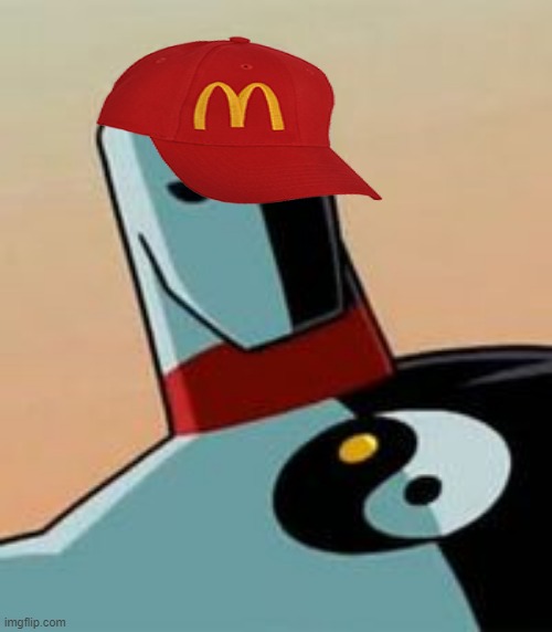 Equinox with McDonald's Hat | image tagged in mcdonalds,memes,dc | made w/ Imgflip meme maker