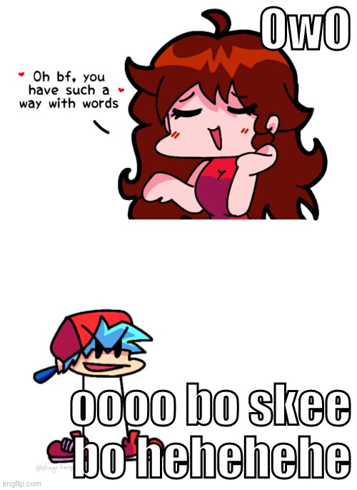 fnf | OwO; oooo bo skee bo hehehehe | image tagged in fnf | made w/ Imgflip meme maker