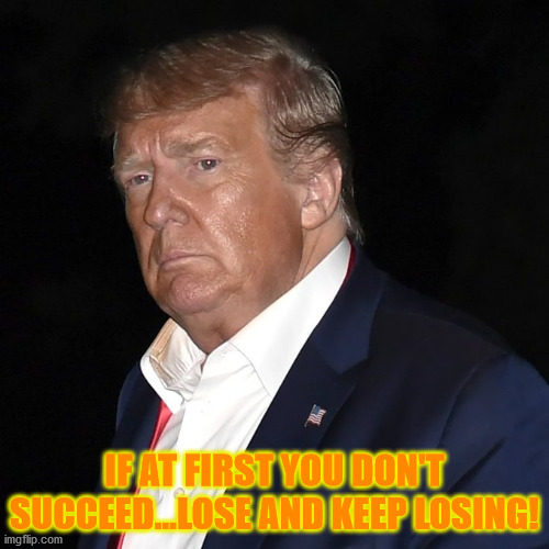 Loser, poor loser! | IF AT FIRST YOU DON'T SUCCEED...LOSE AND KEEP LOSING! | made w/ Imgflip meme maker