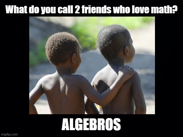 Algebros | What do you call 2 friends who love math? ALGEBROS | image tagged in math,pun | made w/ Imgflip meme maker