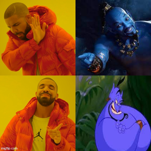 image tagged in drake,drake hotline bling,genie | made w/ Imgflip meme maker