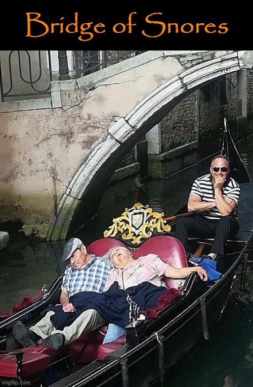 Venice | Bridge of Snores | image tagged in snoring | made w/ Imgflip meme maker