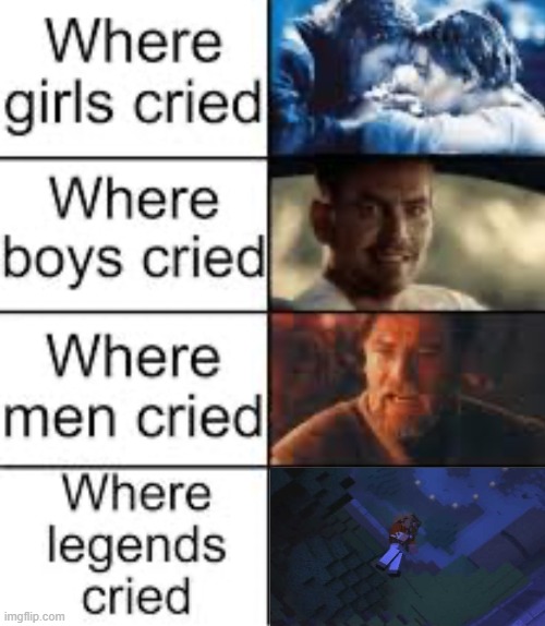 man I cried at where men cried | image tagged in where legends cried | made w/ Imgflip meme maker