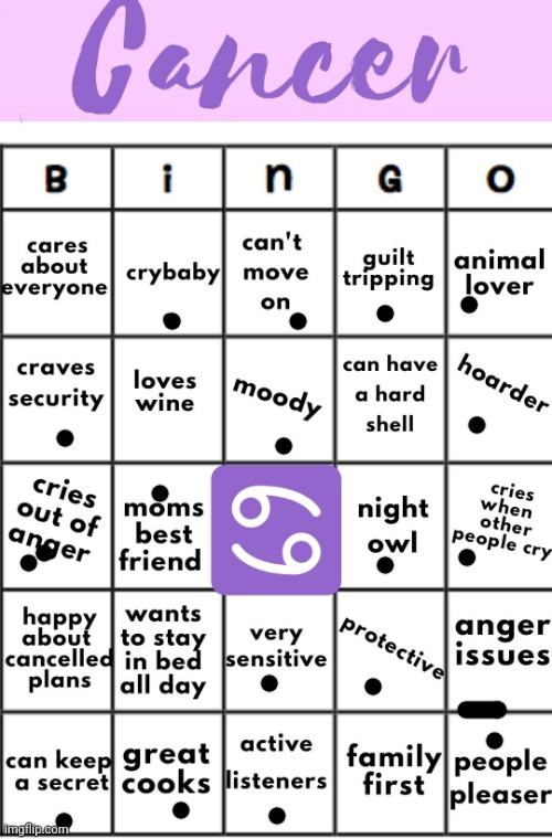 Me | image tagged in cancer bingo | made w/ Imgflip meme maker