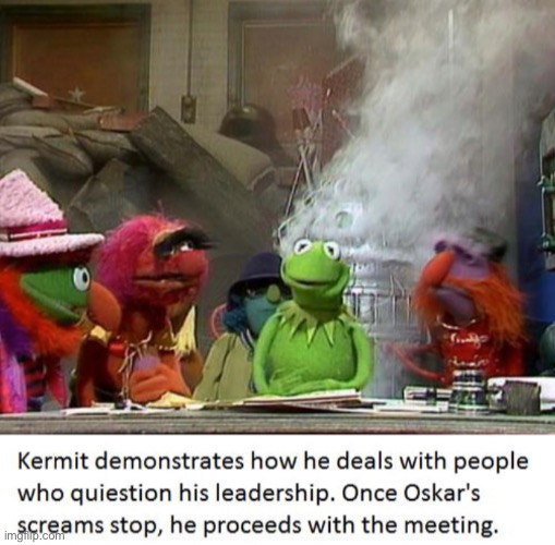 Kermit’s unending rule over Sesame Street | image tagged in funny | made w/ Imgflip meme maker