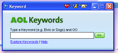 High Quality AOL Keywords Blank Meme Template