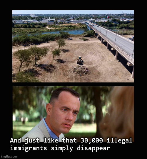 And just like that 30,000 illegal  immigrants simply disappear |  And just like that 30,000 illegal 
immigrants simply disappear | image tagged in and just like that,immigration | made w/ Imgflip meme maker