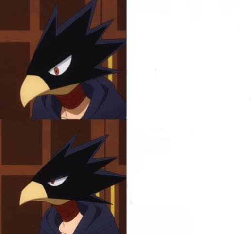High Quality disappointed tokoyami Blank Meme Template