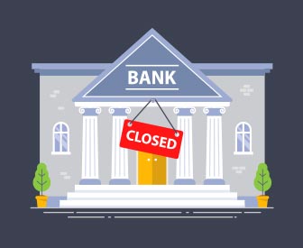 High Quality Bank closed Blank Meme Template