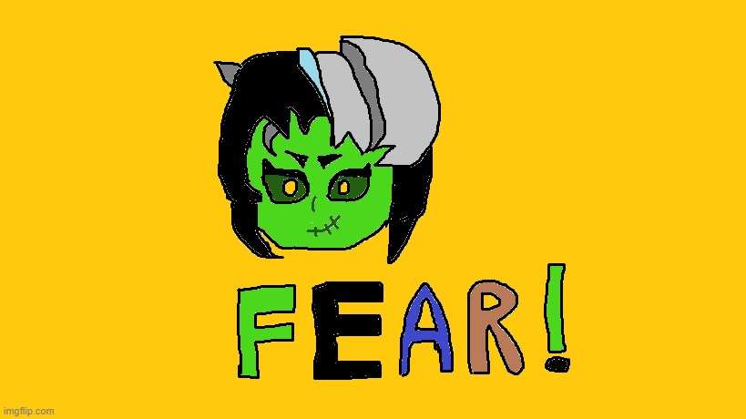 since Halloween is coming up (in a month, lol), here is some Halloween art i made of zombibi | made w/ Imgflip meme maker