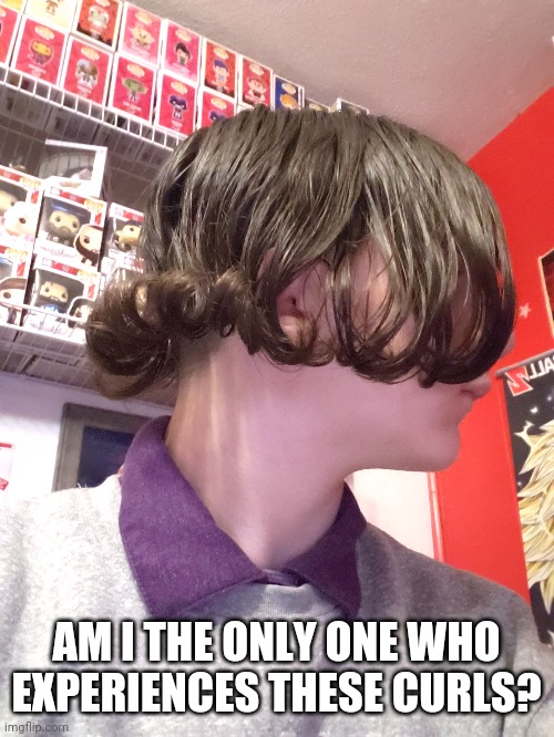 AM I THE ONLY ONE WHO EXPERIENCES THESE CURLS? | made w/ Imgflip meme maker