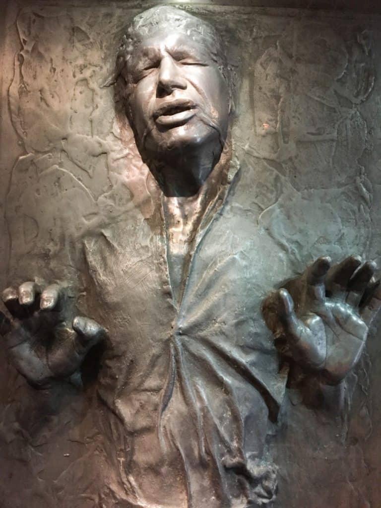 High Quality Hans Solo frozen in Carbonite Blank Meme Template