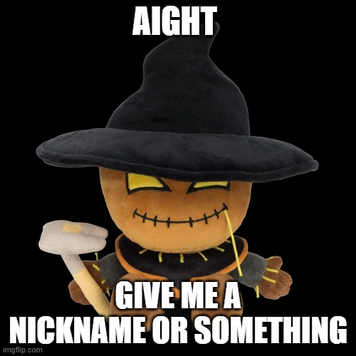 njbhuy | AIGHT; GIVE ME A NICKNAME OR SOMETHING | made w/ Imgflip meme maker