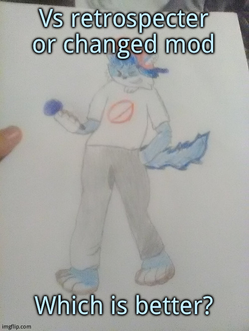 (Kawaii: retrospecter all the way! ectospasm got me v i b i n h a r d) | Vs retrospecter or changed mod; Which is better? | image tagged in furry night funkin | made w/ Imgflip meme maker