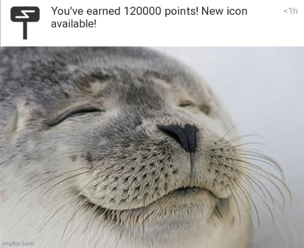 Hahahaha | image tagged in memes,satisfied seal,mariothememer earned 120000 points | made w/ Imgflip meme maker