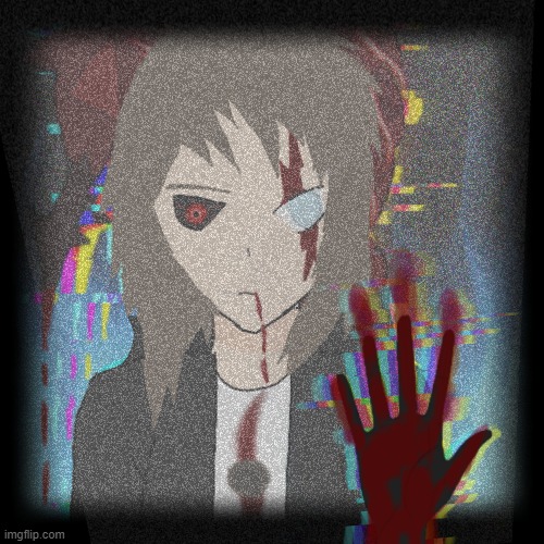 Some digital art of kinda myself. Also yeah, if you don't like blood- sorry. 's kinda bit of a vent art- | made w/ Imgflip meme maker