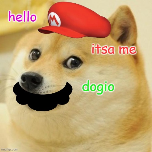 Doge #3 | hello; itsa me; dogio | image tagged in memes,doge | made w/ Imgflip meme maker