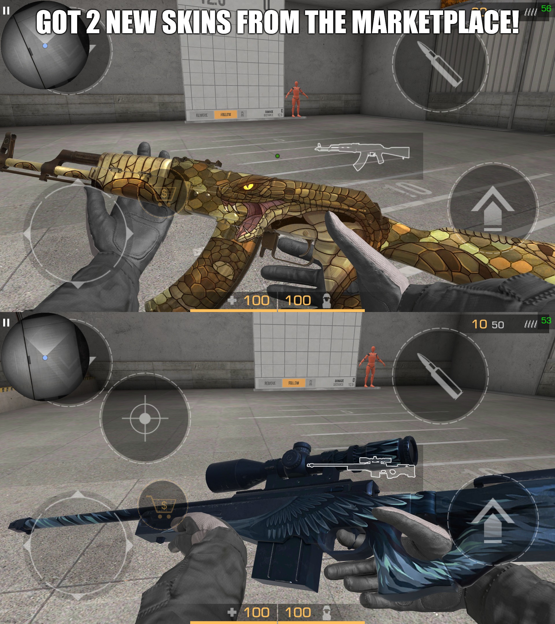 GOT 2 NEW SKINS FROM THE MARKETPLACE! | made w/ Imgflip meme maker