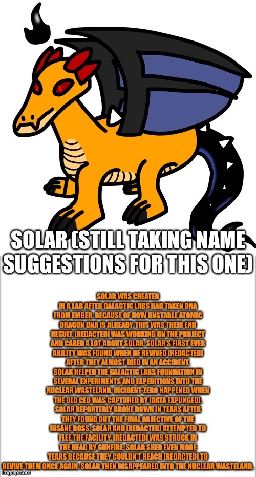 Reposting a bio but leaving out abilities because some of them were bs | made w/ Imgflip meme maker