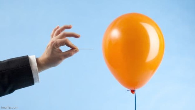 Balloon pop | image tagged in balloon pop | made w/ Imgflip meme maker