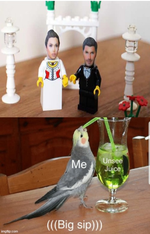 OH NO | image tagged in unsee juice,cursed image,memes,lego,lego minifigures | made w/ Imgflip meme maker