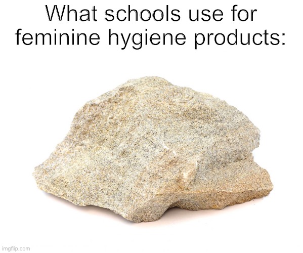 Why do they do this? | What schools use for feminine hygiene products: | made w/ Imgflip meme maker