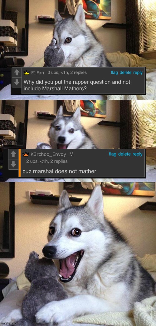 Bad Pun Dog | image tagged in memes,bad pun dog | made w/ Imgflip meme maker