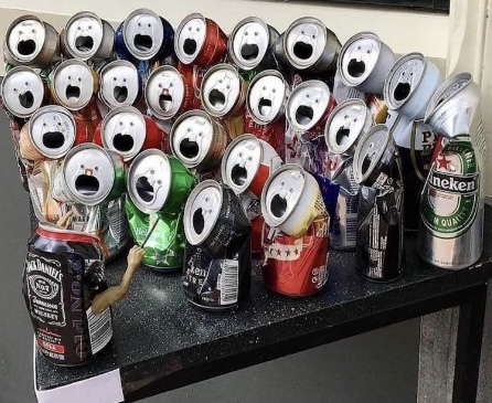 Singing cans Blank Meme Template